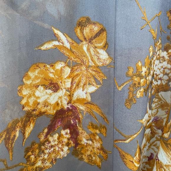 Lulu’s Floral Gray Sheer Jumpsuit Romper Dress - Picture 2 of 5